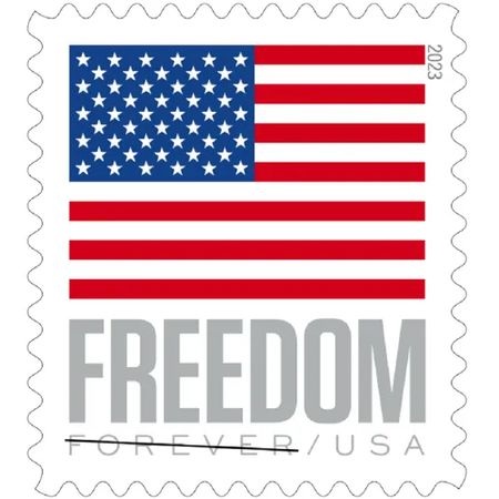 Flag 2023 Booklet - 5 Booklets 100 Pcs Unused Stamps for Mailing
